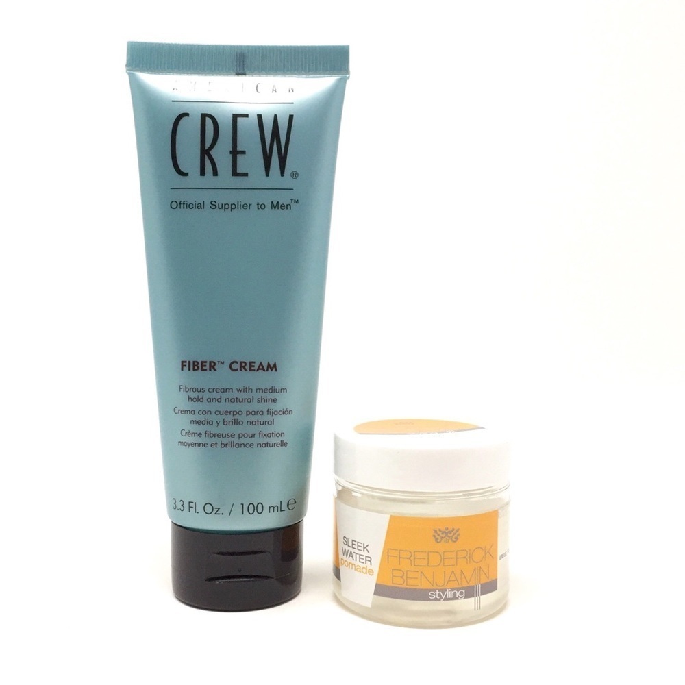 American Crew Fiber Cream + Sleek Water Pomade